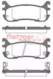 Комплект тормозных колодок METZGER 0479.02